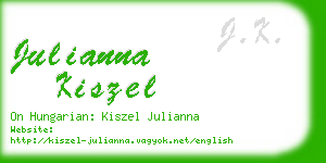 julianna kiszel business card